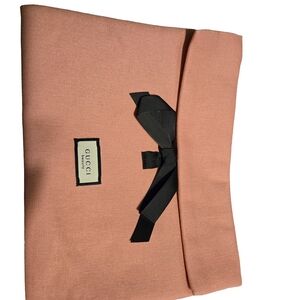 Gucci Pink Makeup Pouch with Black Bow